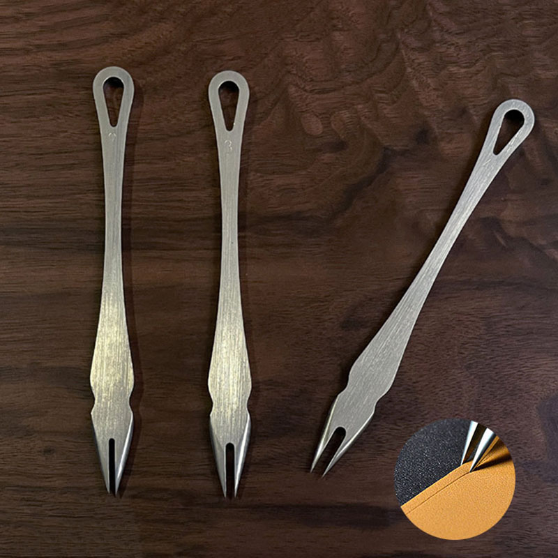 Leather Work Organiser - 1Pcหนังตื้นSlot Edge LinearหนังEdge CreaserสแตนเลสหนังCrimpingทํางานหัตถกรรมทําเครื่องมือ 2/3/4 มม.