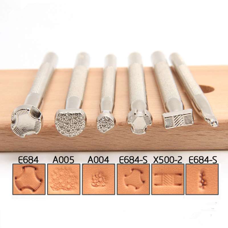 Leather Work Organiser - หนัง Saddle ทำเครื่องมือแกะสลักหัตถกรรมเครื่องหนังแสตมป์1Pcs ปั๊มแม่พิมพ์ลายนูน