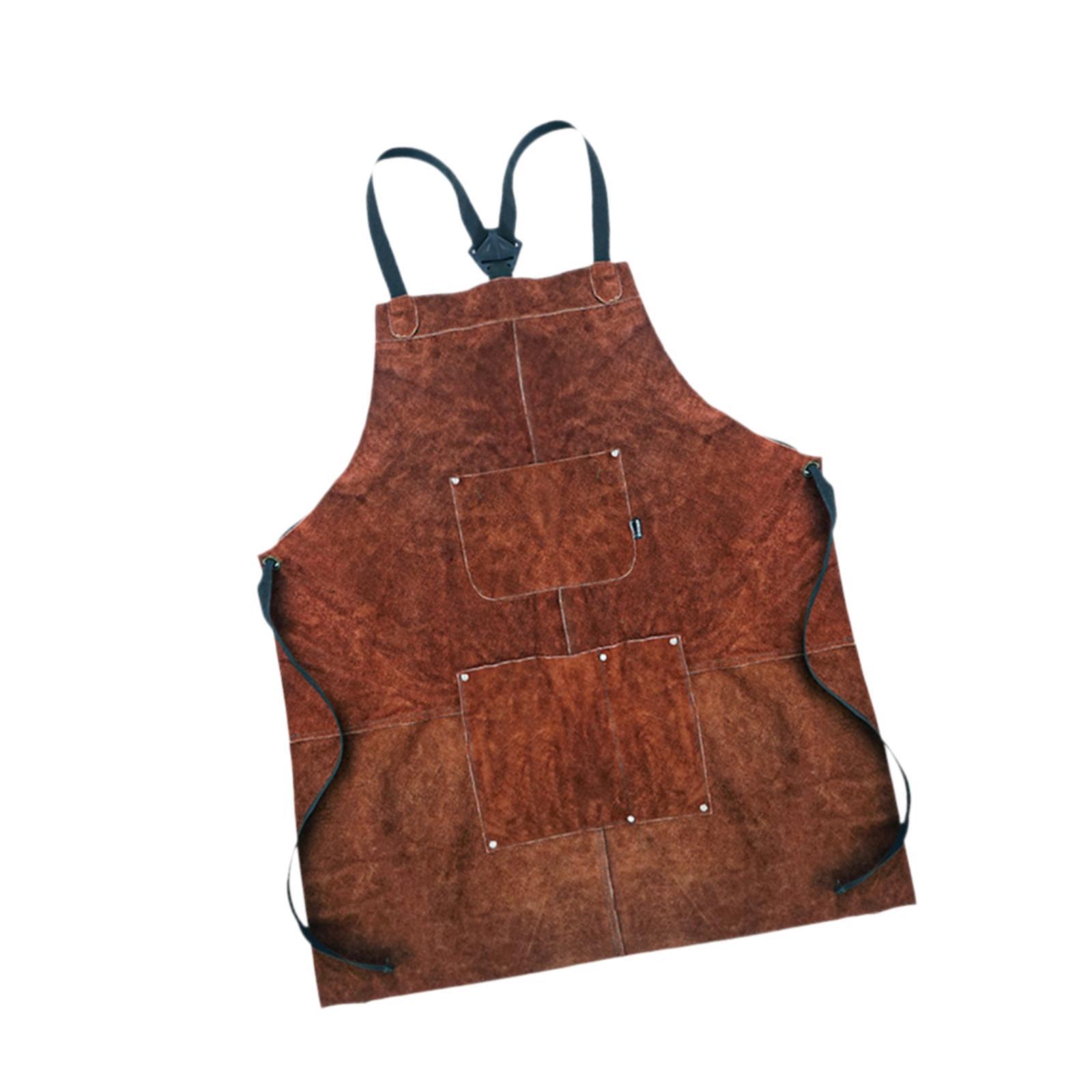 Leather Work Japan - ผ้ากันเปื้อนทนความร้อนและเปลวไฟทนต่อการสึกหรอสำหรับช่างทำความสะอาดเนื้อปลาช่างทำสวนงานเชื่อม