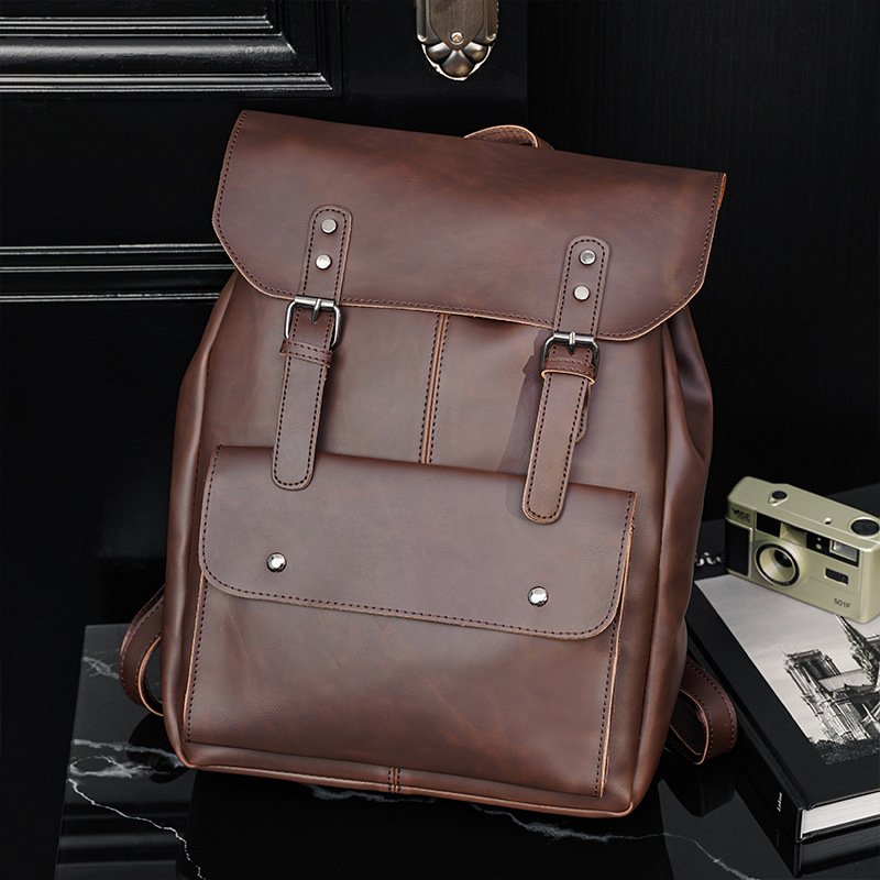GOYN Vintage หนังผู้ชายกระเป๋า - Leather Work Rucksack Mens บทวิจารณ์และราคา
