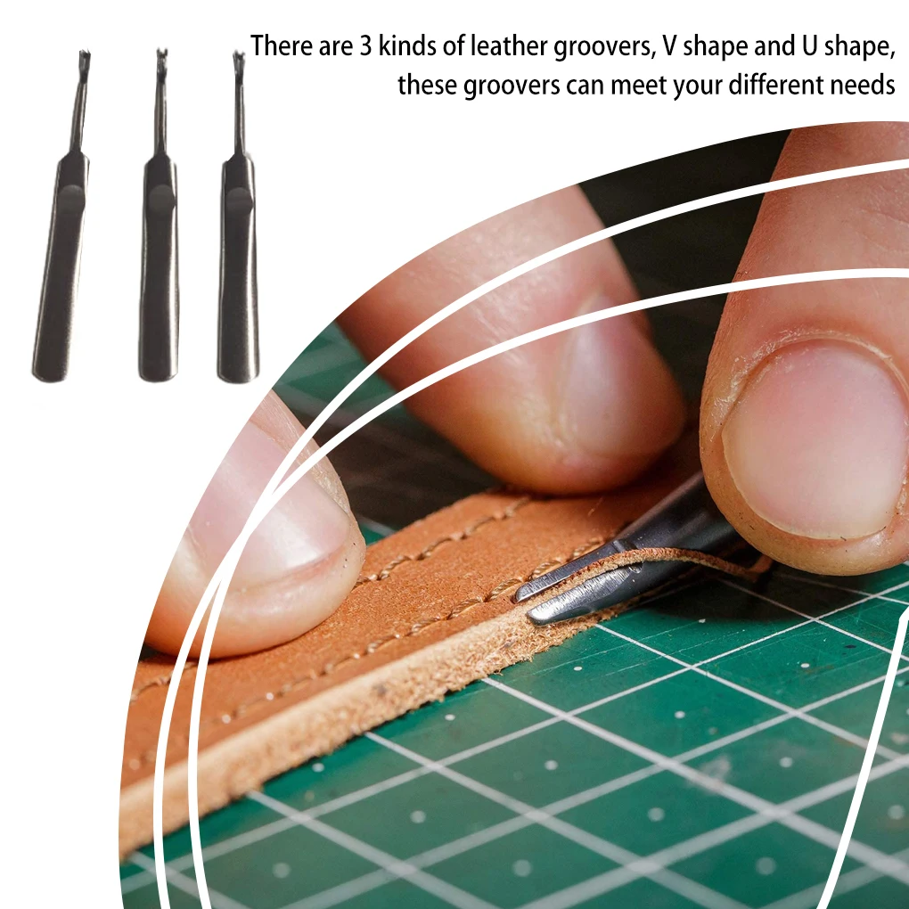 ชุดเครื่องมือทำร่องหนัง 3 ชิ้น - Leatherwork Edge Creaser บทวิจารณ์และราคา