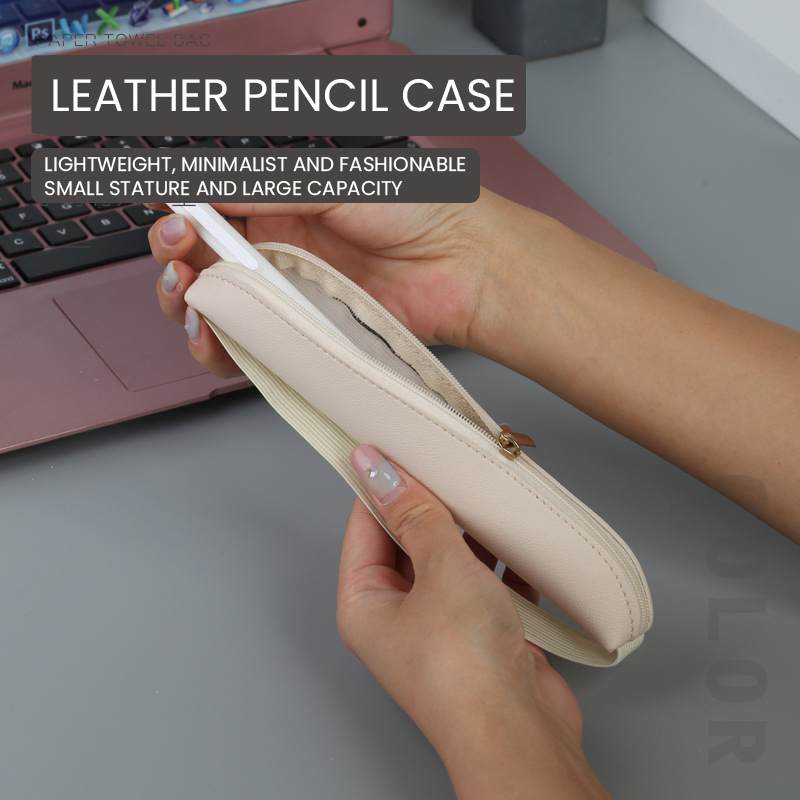 ที่ใส่ปากกาหนัง PU มีซิปเคสปาก - Leather Work Diary บทวิจารณ์และราคา