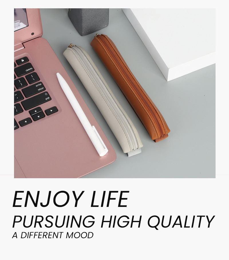 ที่ใส่ปากกาหนัง PU มีซิปเคสปาก - Leather Work Diary บทวิจารณ์และราคา