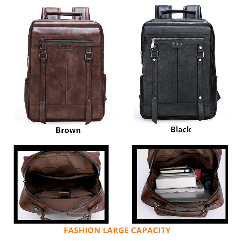กระเป๋าเป้หนังผู้ชาย Jeep Bulu - Leather Work Rucksack Mens บทวิจารณ์และราคา