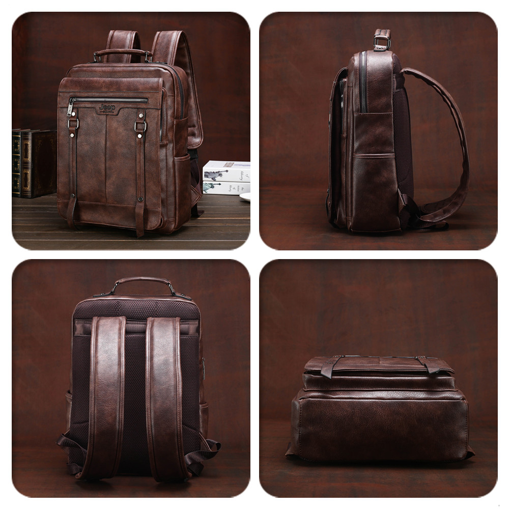 กระเป๋าเป้หนังผู้ชาย Jeep Bulu - Leather Work Rucksack Mens บทวิจารณ์และราคา
