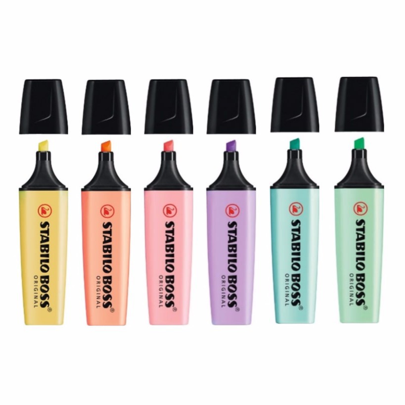 STABILO BOSS Pastel ปากกาเน้นข - Stabilo Marker Boss บทวิจารณ์และราคา