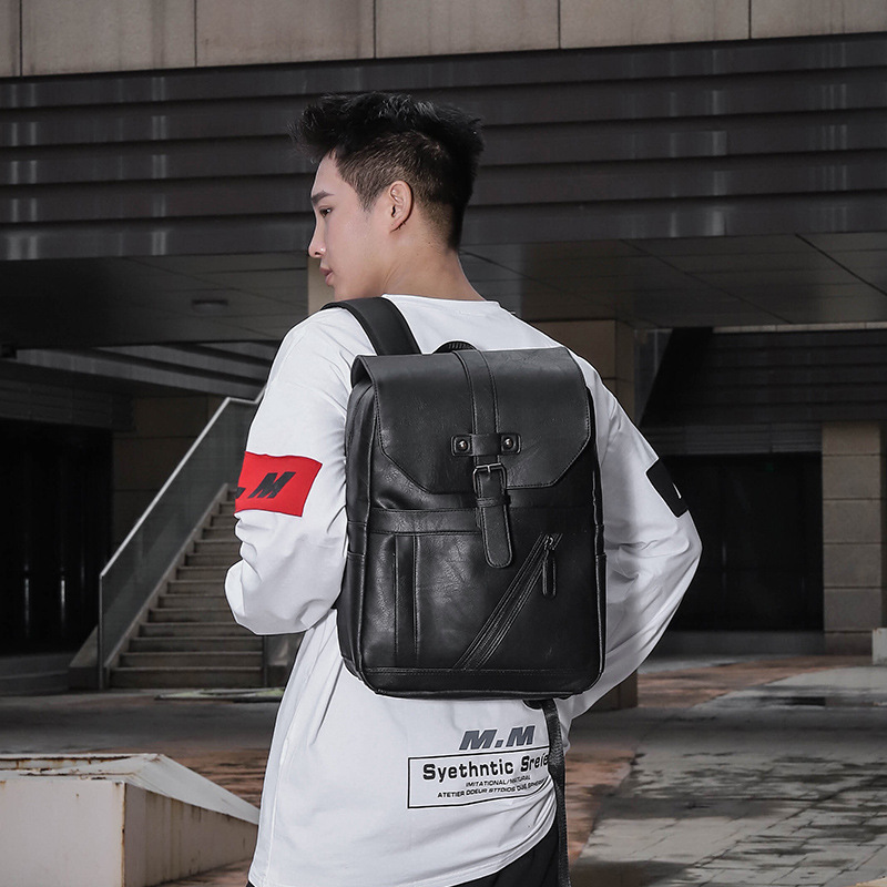 กระเป๋าเป้หนังพิมพ์ลายธุรกิจคุ - Leather Work Rucksack Mens บทวิจารณ์และราคา
