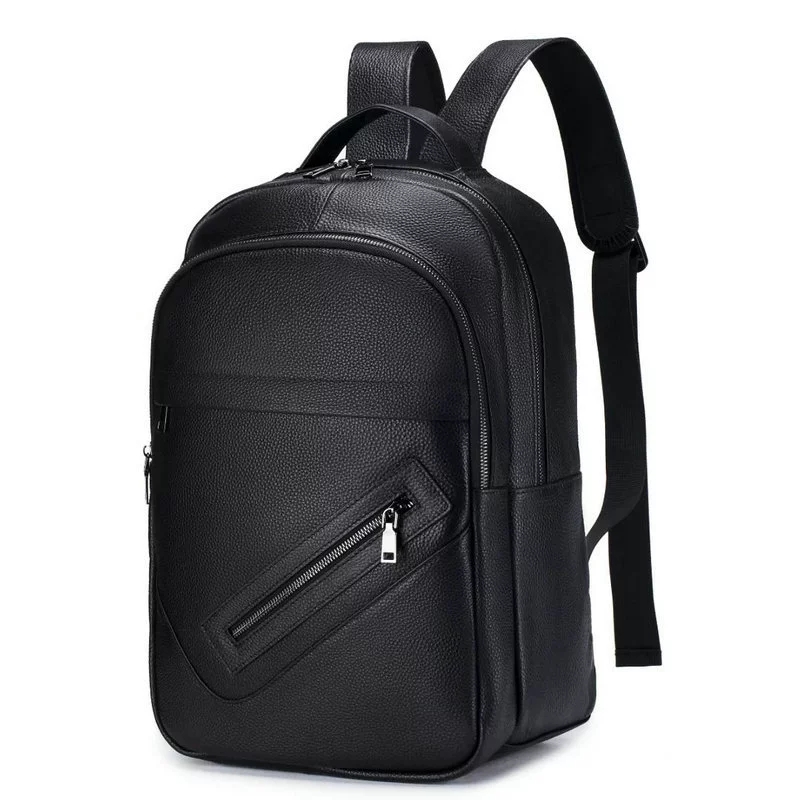 กระเป๋าเป้สะพายหลังหนังแท้สีดำ - Leather Work Rucksack Mens บทวิจารณ์และราคา