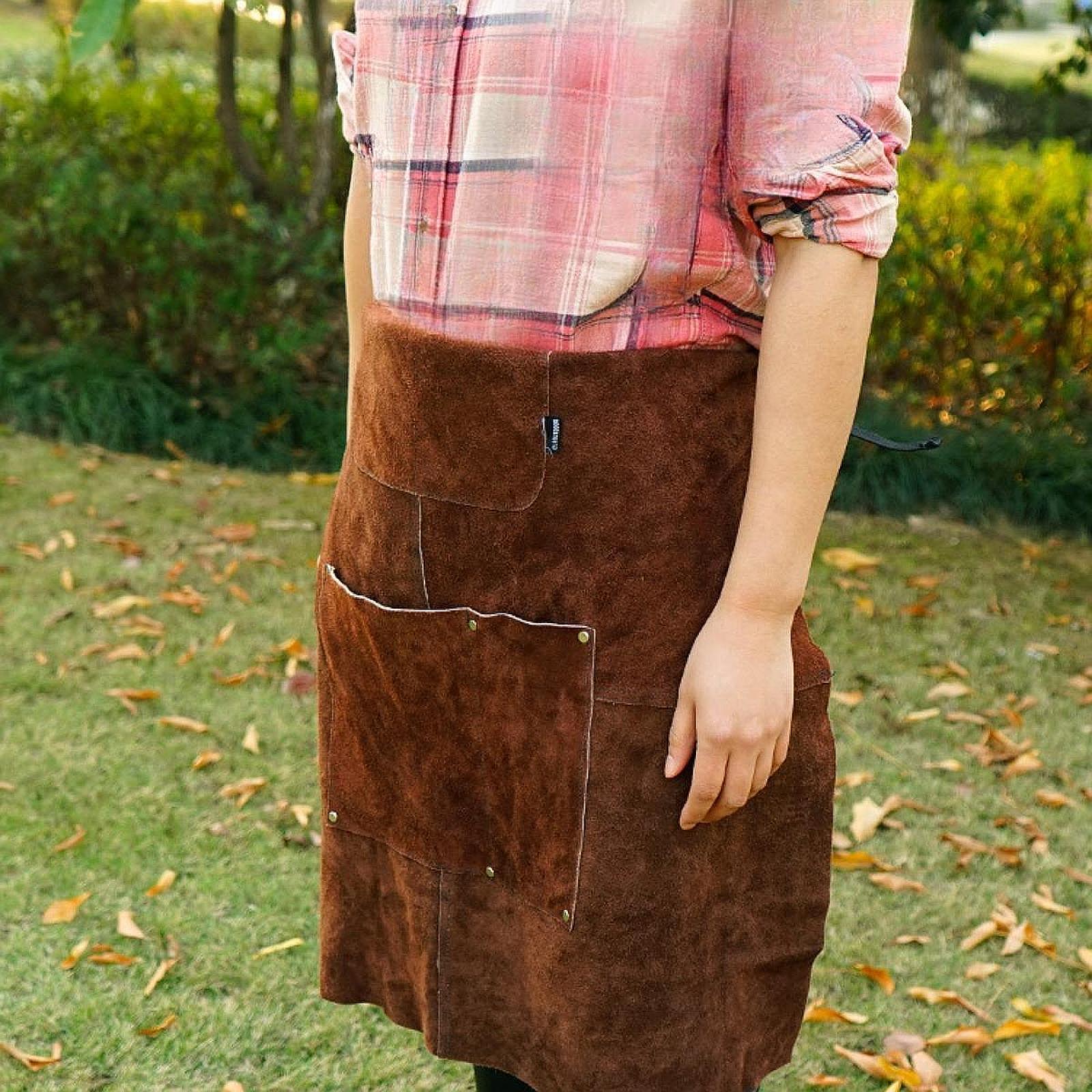 ผ้ากันเปื้อนงานเชื่อมผ้ากันเปื - Leather Work Japan บทวิจารณ์และราคา