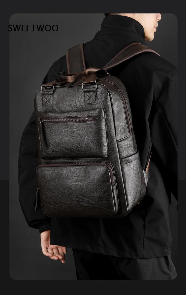 กระเป๋าเป้สะพายหลังสำหรับผู้ชา - Leather Work Rucksack Mens บทวิจารณ์และราคา
