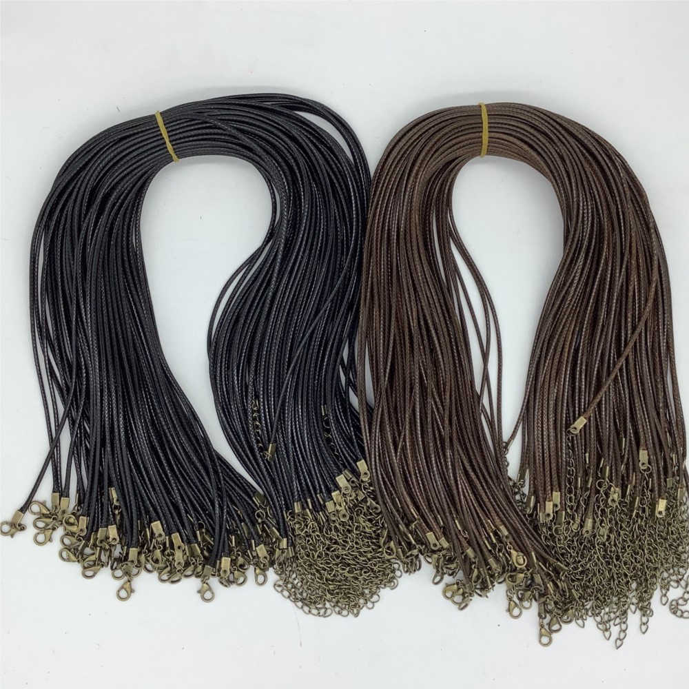 เชือกสร้อยคอเคลือบแว็กซ์สีน้ำต - Leatherwork Diy บทวิจารณ์และราคา
