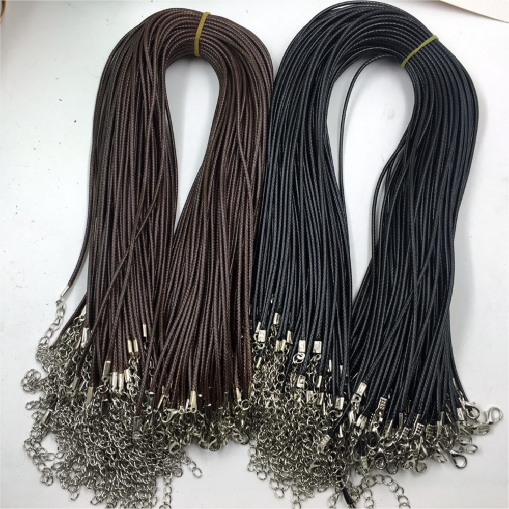 เชือกสร้อยคอเคลือบแว็กซ์สีน้ำต - Leatherwork Diy บทวิจารณ์และราคา