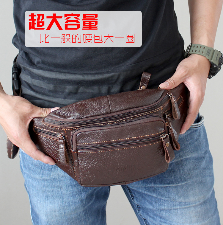 ของแท้ Cowhide หนังเอวกระเป๋าผ - Leatherwork Fasteners บทวิจารณ์และราคา