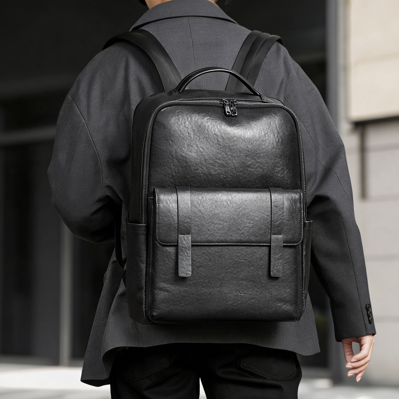 กระเป๋าเป้สะพายหลังหนังแท้ที่ม - Leather Work Rucksack Mens บทวิจารณ์และราคา