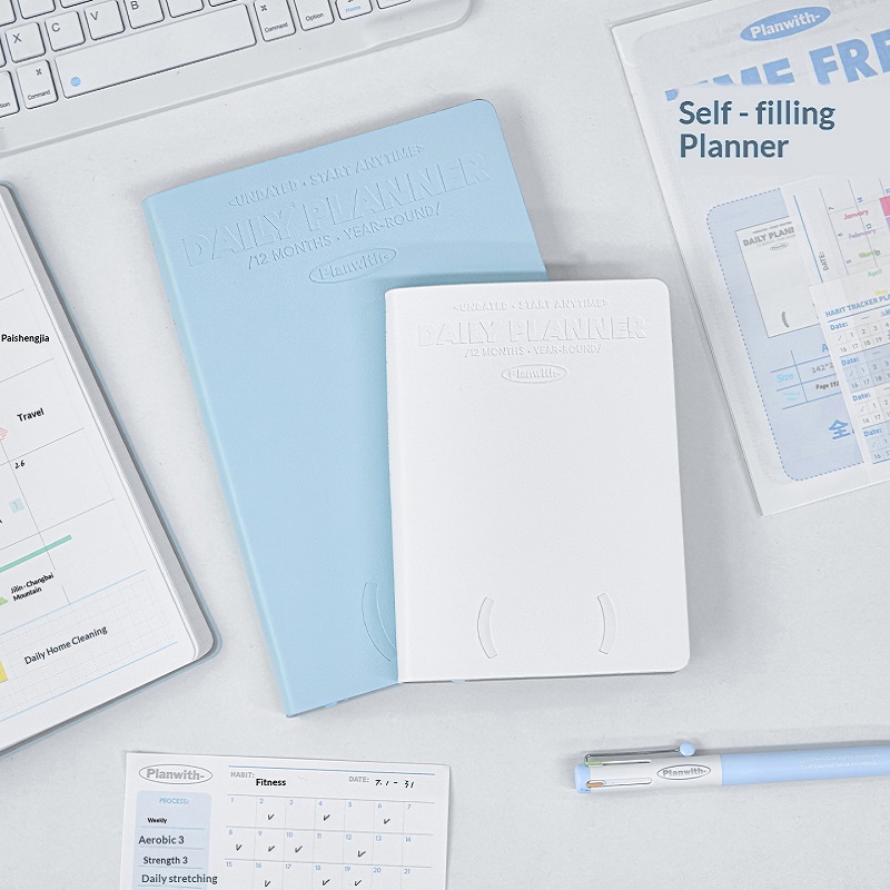 สมุดวางแผนรายปีแบบมีวันที่ในตั - Leather Work Diary บทวิจารณ์และราคา