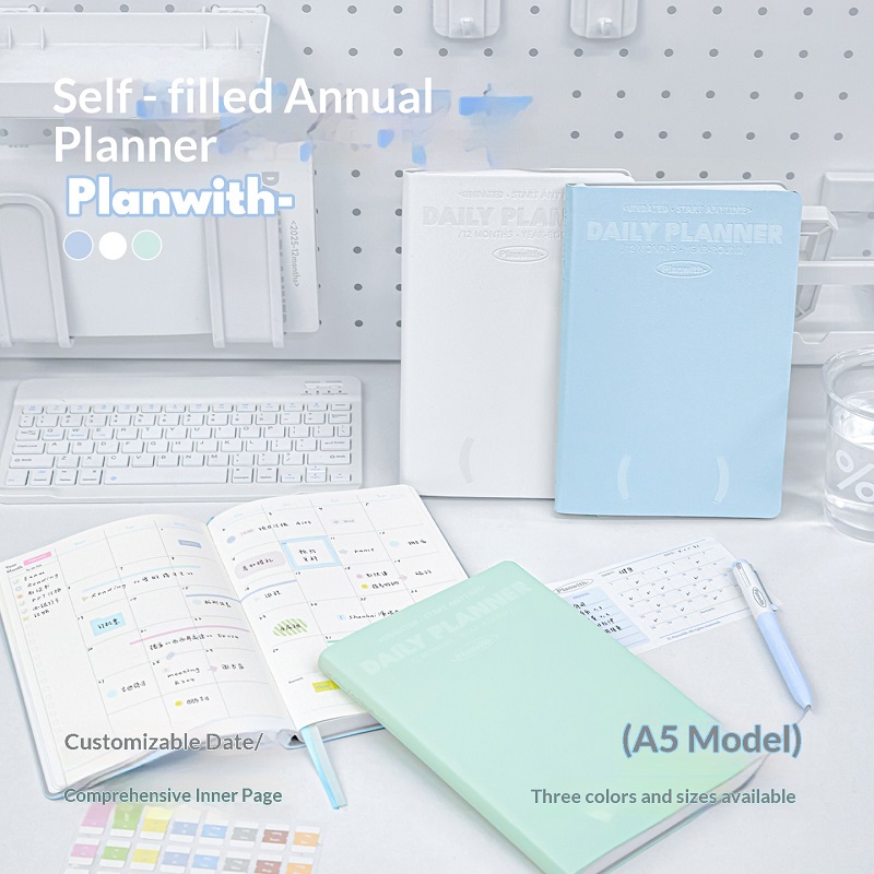 สมุดวางแผนรายปีแบบมีวันที่ในตั - Leather Work Diary บทวิจารณ์และราคา