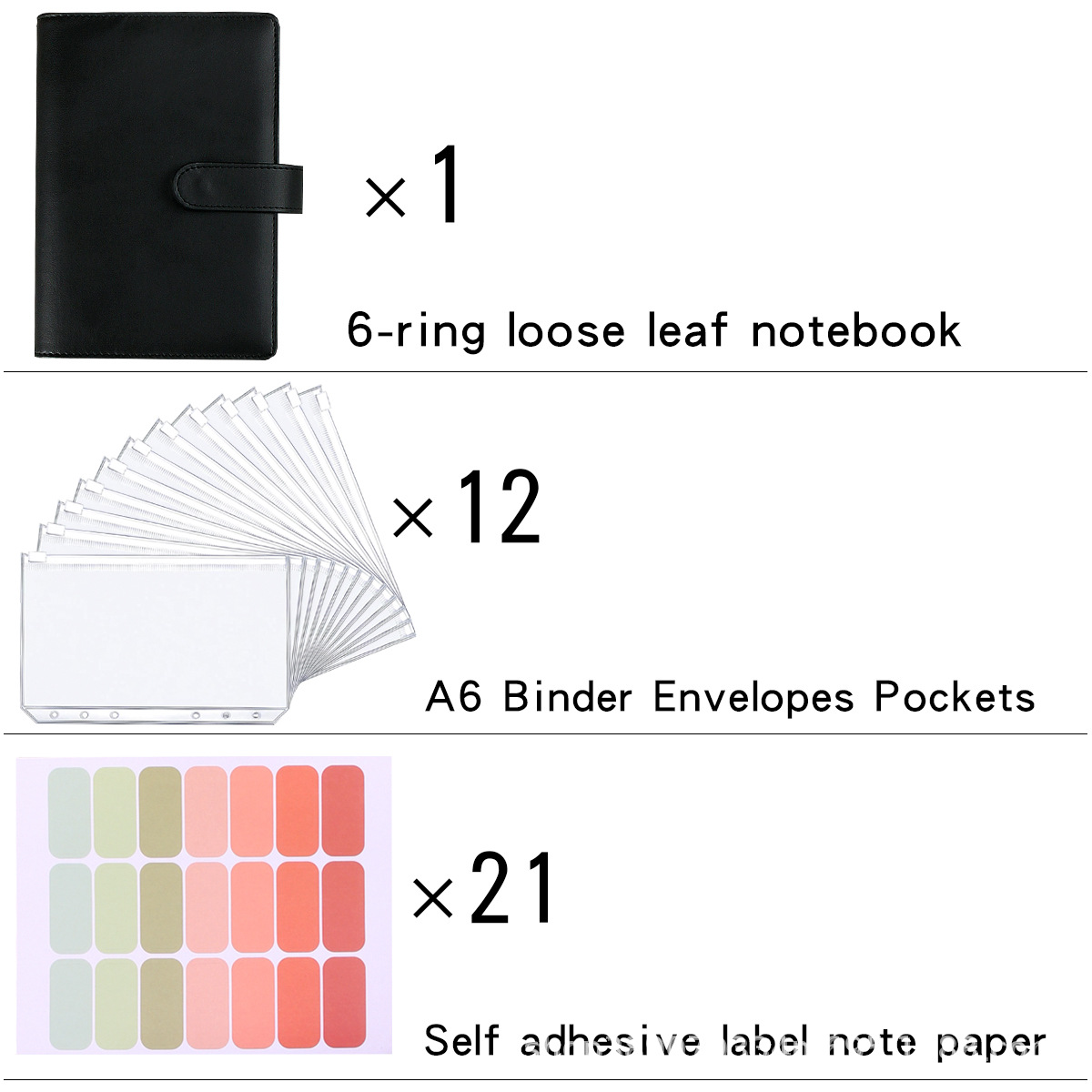 A6 Budget Binder Planner 12ชิ้ - Leather Work Diary บทวิจารณ์และราคา
