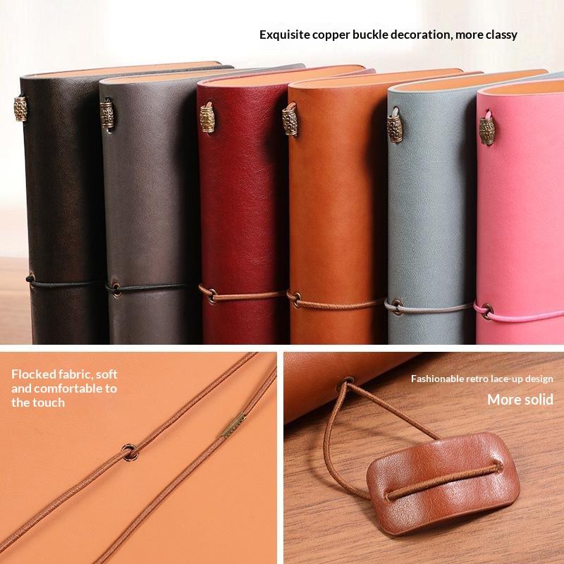 สมุดโน้ตปกอ่อนหนัง PU วินเทจแบ - Leather Work Diary บทวิจารณ์และราคา