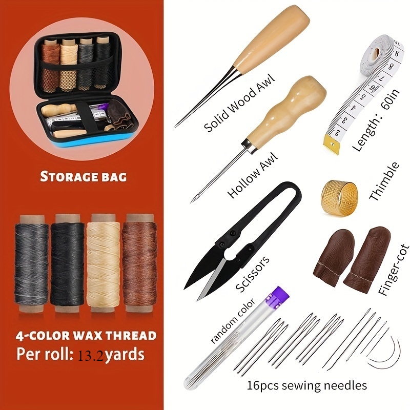 [ชุดทํางานหนัง] ชุดเย็บผ้าหนัง - Leather Work Organiser บทวิจารณ์และราคา