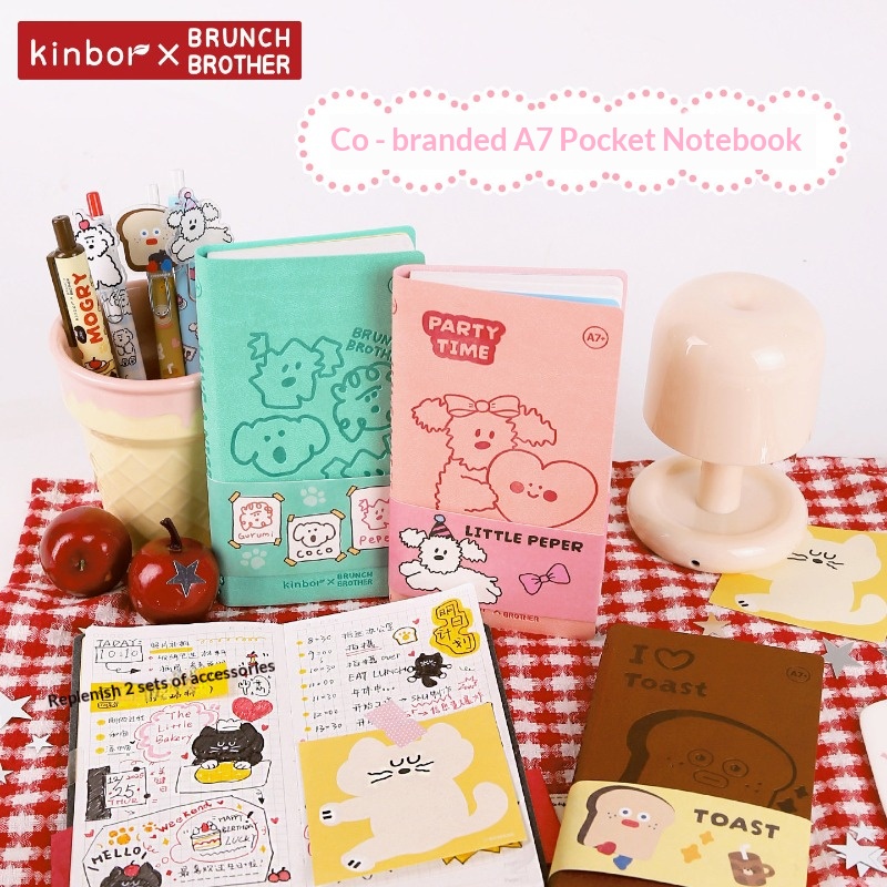 คินบอร์สมุดโน้ตพกพา A7 ลายการ์ - Leather Work Diary บทวิจารณ์และราคา