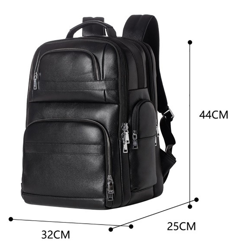 Luufan กระเป๋าสะพายหลังหนังแท้ - Leather Work Rucksack Mens บทวิจารณ์และราคา