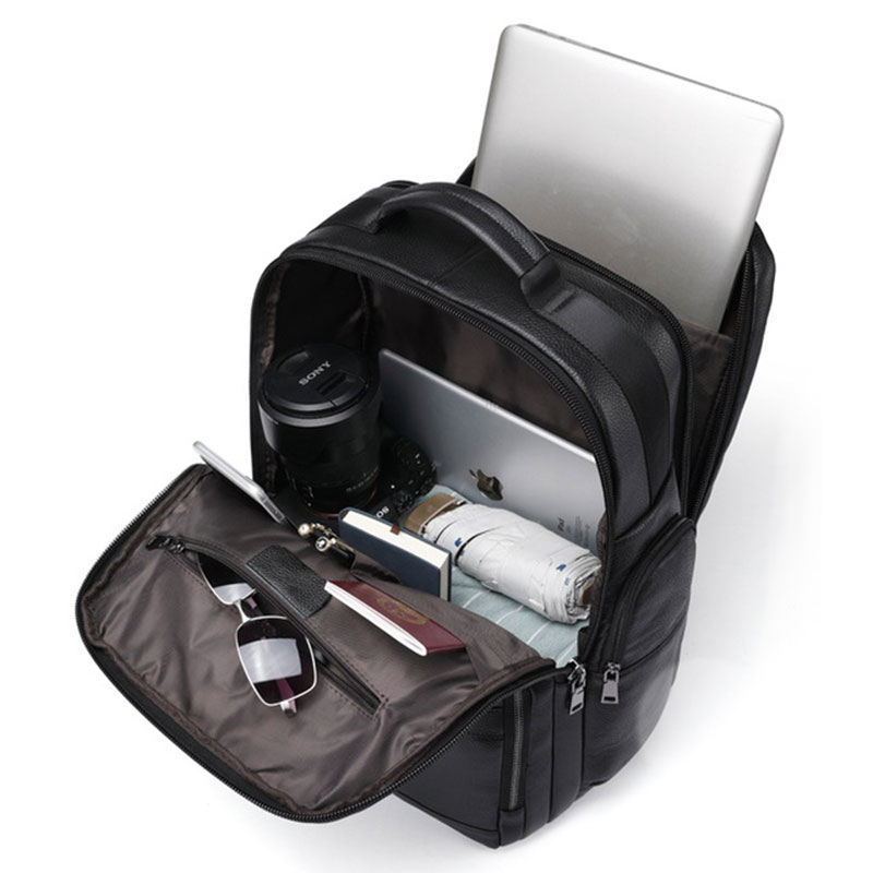 Luufan กระเป๋าสะพายหลังหนังแท้ - Leather Work Rucksack Mens บทวิจารณ์และราคา