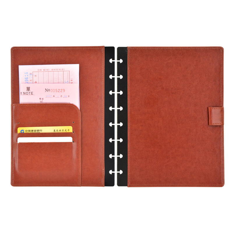 สมุดโน้ตปกหนังแบบหลวมพร้อมรูเจ - Leather Work Diary บทวิจารณ์และราคา