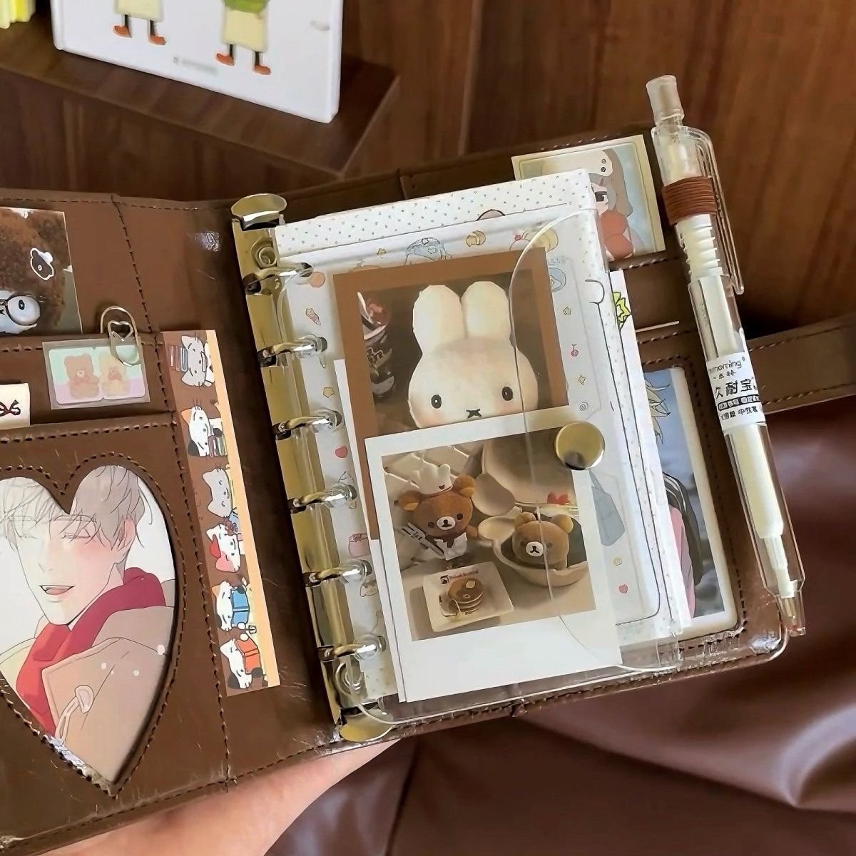 สมุดโน้ตแบบหลวมปกหนังสีน้ำตาลส - Leather Work Diary บทวิจารณ์และราคา