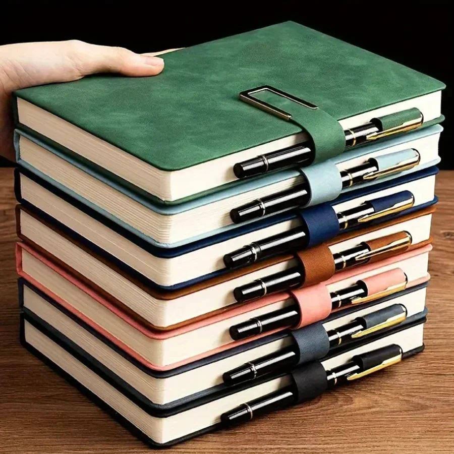 สมุดบันทึกหนัง A5 ปกอ่อนสไตล์ว - Leather Work Diary บทวิจารณ์และราคา
